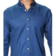 thumbnail image 3 of Camisas Para Hombre Manga Larga Lisa Regular Fit Basica, 3 of 4