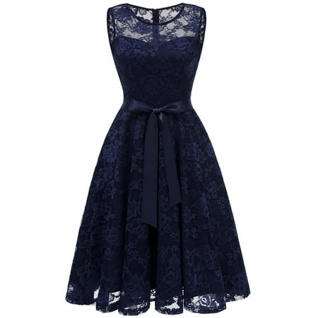 Couture Homecoming Dress Bagail Midi Dress Lace Dress Short Homecoming Dress Floral Swing Dress Vintage Style Cocktail Party Dress with Belt ()
