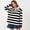 Black, variant on Women Long Sleeve Striped Polo Shirt Oversized Collar Y2k Pullover T Shirt Casual Loose Streetwear Rugby Sweatshirt, L