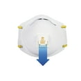 thumbnail image 3 of 3M N95 Respirator 8511, Cool Flow Valve, White, Stretchable, 2 Safety Masks, 3 of 4