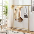 thumbnail image 3 of Costway Wood Single Rail Clothing Garment Rack Clothes Organizer for Entryway Bedroom, 3 of 10