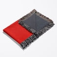 thumbnail image 4 of Red - Plain Simple Solid Color - Bold Vibrant Bright Pure Imperial Crimson Fire-Engine Cardinal Red, Woven Blanket, 4 of 4