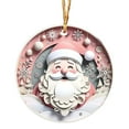 thumbnail image 2 of Christmas Acrylic Pendant Concave Textured Round Pendant Decoration, 2 of 6