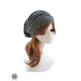thumbnail image 2 of Luxtrada Knitted Oversize Baggy Slouchy Beanie Warm Winter Hat Long Beanie Hats Ski Chic Cap Skull Fresh Fashion for Men Women (Black), 2 of 5