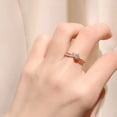 thumbnail image 5 of Anillo de plata de ley S925 con diamante de 1 quilate, anillo de diamantes para mujer, propuesta de boda, pareja, anillo de boda de moissanita, 5 of 5