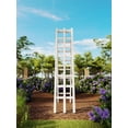thumbnail image 2 of Vita Classic 14" L x 68" H Ladder Garden Trellis, Vinyl, White, VA68167, 2 of 7
