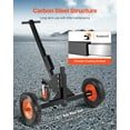 thumbnail image 6 of Adjustable Trailer Dolly Jack 1500LBS Lift, 2in Ball Mount, 22"-26" Height Range, 4 Caster Wheels for Easy Trailer Moving and Storage, 6 of 11