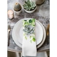 thumbnail image 3 of nqOlkjepod Spring Eucalyptus Leaf Cloth Napkins Set of 6 Reusable Dinner Napkins, Green Botanical Nature Plants Cocktail Napkin Washable Table Napkins for Wedding/Holiday Party/Baby Shower 20"x20", 3 of 8
