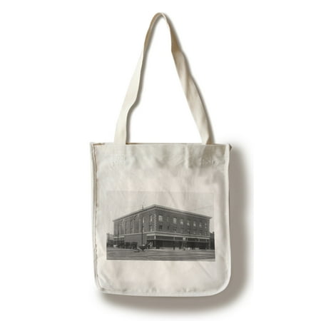 - Deer Lodge, Montana - Exterior View of Hotel Deer Lodge (100% Cotton Tote Bag - Reusable)