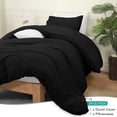 thumbnail image 3 of Juego de fundas de edredón Utopia Bedding, 2 piezas, 1 o 2 camas, XL, color negro, 3 of 8