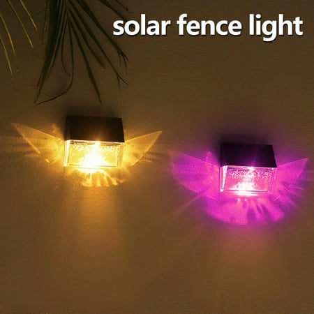 

Yous Auto Solar Deck Lights LED Outdoor Solar Fence Lights 800mAh IP65 Waterproof Decorative Street Lamps with Intelligent Sensor Switch for Walkway Patio Garden Pathway