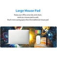 thumbnail image 2 of Space Planet Large Gaming Mouse Pad 31.5" x 11.8" Desk Keyboard Pad with NonSlip Rubber Base and Stitched Edges, Perfect for Work, Play, and Office Use, Astronomical Design, 2 of 6