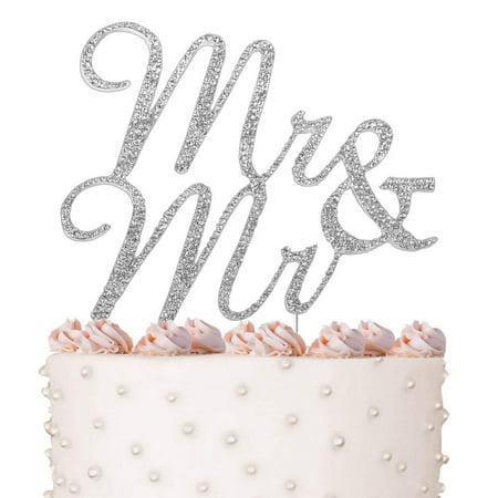 Mr Mr Gay Marriage Wedding Vows And Anniversary Cake Topper