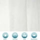 thumbnail image 2 of Cortina de encaje para puerta, 60 cm x 180 cm, cortinas de gasa semitransparentes, cortina bordada para decoración del hogar, habitación de estrellas, dormitorio, blanco Lefou, 2 of 5