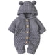 thumbnail image 1 of Pelele de punto con orejas de oso para bebé recién nacido, conjunto de suéter con capucha (6-12 meses) Xemadio LN-0658, 1 of 8