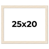 25x20 Frame White Real Wood Picture Frame Width 1.5 inches | Interior Frame Depth 0.5 inches | Barn