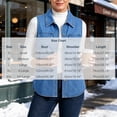 thumbnail image 4 of VBVC Women's Sleeveless Curved Hem Denim Vest , Button Down Jean Vest For Women, S-2XL, 4 of 9
