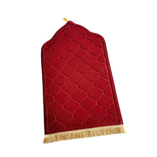 Alfombra de oración perfecl irregular portátil Rojo