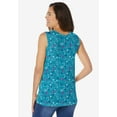 thumbnail image 2 of Woman Within Plus Size Perfect Printed Scoopneck Tank, 2 of 5