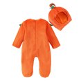 thumbnail image 6 of Gubotare Summer Rompers for Baby Girls Baby Boys Girls Halloween Clothes Long Sleeve Romper Toddler Pumpkin Print Jumpsuit Halloween Outfits 0 3 6 9 12 18 24 Months (Orange,12-18 Months), 6 of 8
