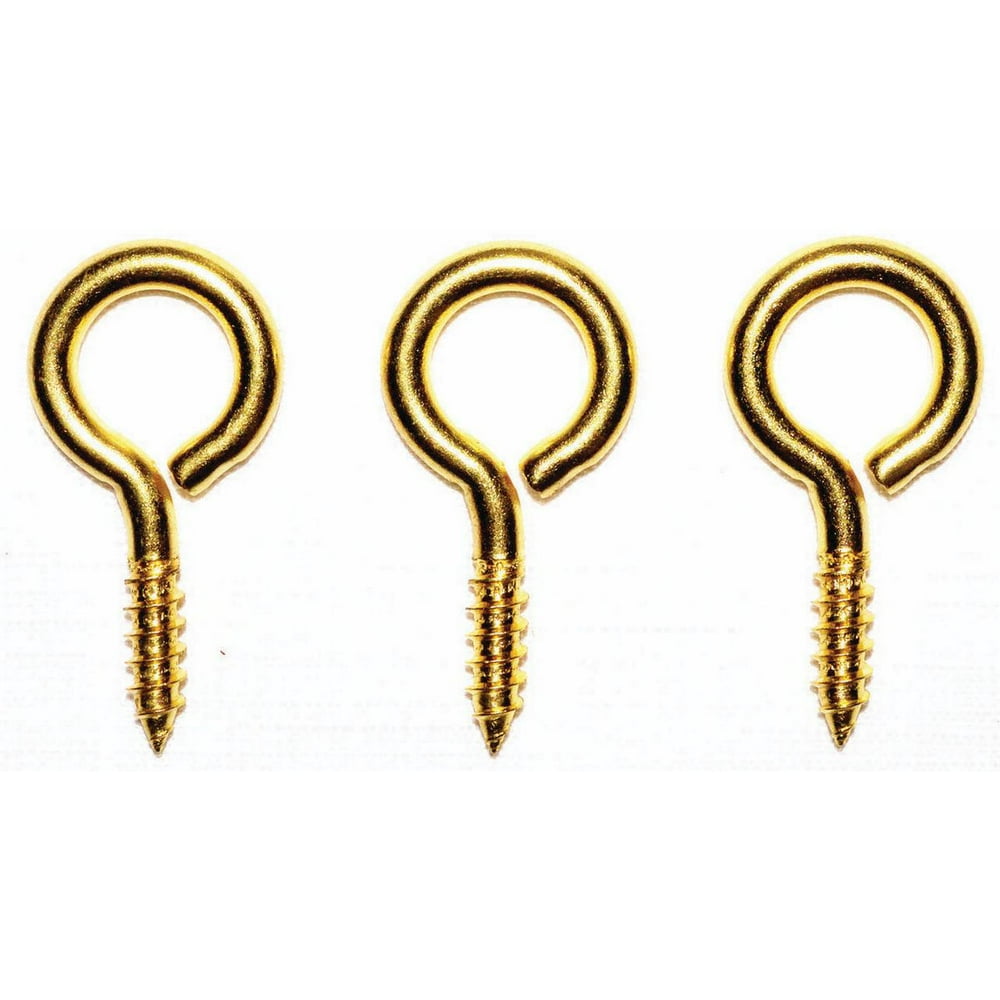 ProSource Large RustResistant Screw Eye 115/16 In L Solid Brass Brass