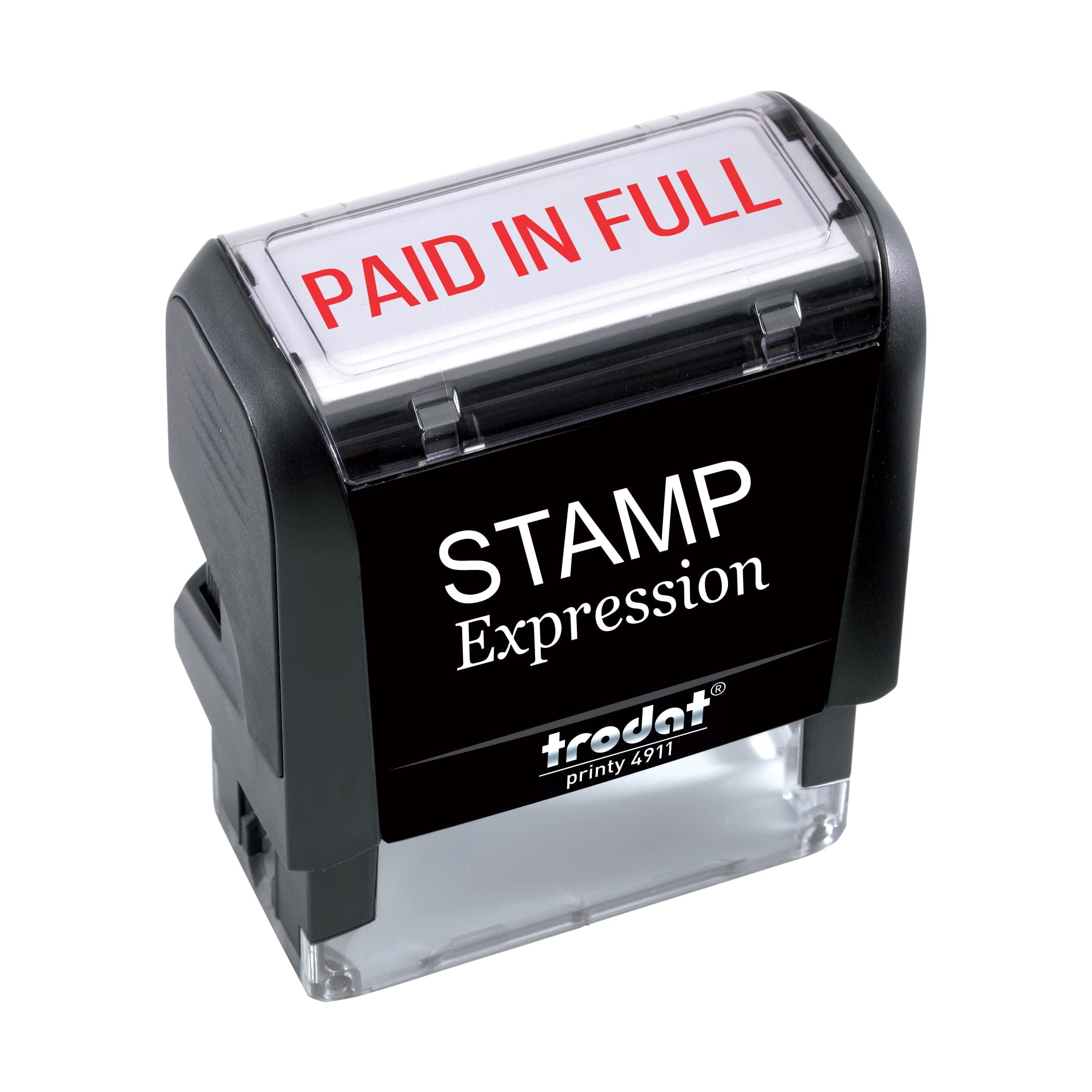 ExcelMark A1848 Paid Stamp Self Inking Stamps, Paid, Check No., Amount