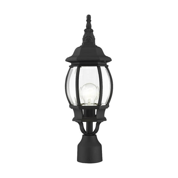 Livex Lighting 7522 Frontenac 20" Tall Outdoor Single Head Post Light - Black