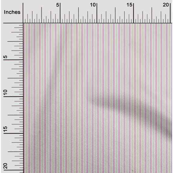 oneOone Viscose Chiffon Fabric Multicolor Stripe Fabric Prints By Yard 42 Inch Wide