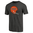 thumbnail image 2 of Men's Black Cincinnati Bengals Throwback Logo Tri-Blend T-Shirt, 2 of 3