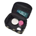 thumbnail image 5 of Handbag Travel Bag Cosmetic Bag 9×6.3×6.7in Multi-Function Bag Large Capacity For Camping Travel Family Travel Darkvoilet Houndstooth Checkered_1, 5 of 6