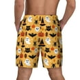 thumbnail image 4 of Haiem Happy Halloween Mens Swim Trunks with Compression Liner 2 in 1 Swimming Shorts Stretch Swimwear Quick Dry,Board Shorts-Small, 4 of 9