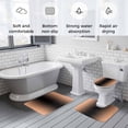 thumbnail image 5 of LightSalmon Black Ombre Bath Mat 3 Piece Bathroom Rug Set, Modern Gradient Abstract Art Non Slip Bath Rug Contour Mat and Toilet Lid Cover, Absorbent Shower Mats Soft Bath Rugs and Mats Sets, 5 of 8