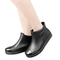 thumbnail image 4 of Xfvqtps Womens Ankle Rain Boots Waterproof PVC Boots for Rainy Garden Outdoor Slip on Round Toe Casual Wet Weather Shoes, 4 of 9