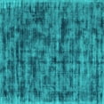 thumbnail image 1 of Ahgly Company Indoor Square Abstract Turquoise Blue Contemporary Area Rugs, 7' Square, 1 of 4