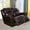 Espresso Loveseat, variant on Manual Recliner Chair, Modern Leather Recline Sofa Chair with Comfortable Arms Reclining Single Sofa for Living Room,Espresso