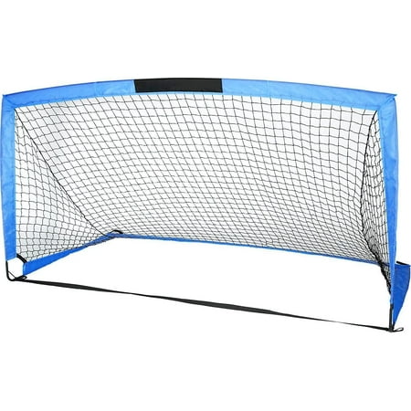 Hitik Soccer Goal 6x4 Portable Soccer Net with Carry Bag for Games and Training for Kids and Teens,Blue