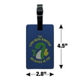thumbnail image 5 of The Loch Ness Monster Believes in You Funny Humor Rectangle Leather Luggage Card Suitcase Carry-On ID Tag, 5 of 8