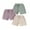 Purple Beige Green, variant on Aojekbee Toddler Boy Girl Plain Shorts Drawstring Waist Casual Shorts Summer Loose Fitting Lounge Shorts