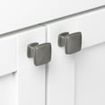 thumbnail image 3 of GlideRite 1-1/4 in. Square Decorative Cabinet Knob, Graphite Gray - 81091-GPH, 1 Pack, 3 of 4