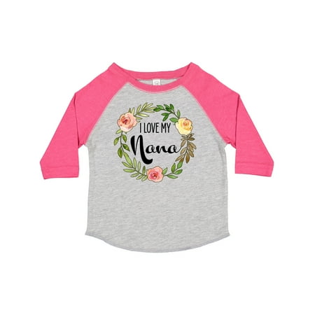 

Inktastic I Love My Nana Flower Wreath Gift Toddler Boy or Toddler Girl T-Shirt