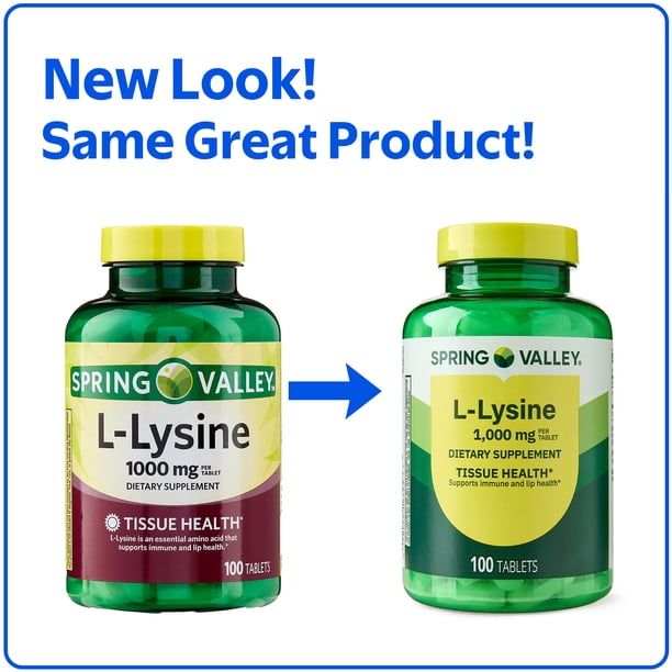 l-carnitine spring valley supplement walmart 3 pack) L-Lysine Amino Acid Supplements, 1000 mg, 100 Count Liposomal Glutathione: What It sulfate-free exfoliator Pack:60 Capsules