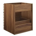 thumbnail image 4 of Modway Render 17" MDF Wood Wall-Mount Bathroom Vanity Cabinet in Walnut, 4 of 4