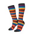 thumbnail image 2 of Womens Mexican Sarape Pattern Knee High Socks Comfy Thermal Boot Long Socks, 2 of 7