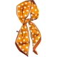 thumbnail image 1 of Xiao Hua Pañuelo de lazo con estampado de lunares (naranja) para bolso de mano, 1 of 5