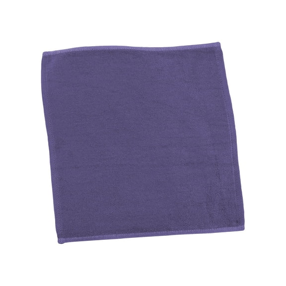Silky Soft Bamboo Rayon Washcloth for Face - Extra Soft 100% Bamboo Rayon - 12" x 12" - Eggplant - 6 pc