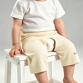 thumbnail image 6 of SHTXOZHI Baby Open-Crotch Shorts Elastic Waist Comfortable Ribbed Boys Pants Summer Casual Outdoor Girls Bottoms, 6 of 9