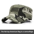 thumbnail image 2 of Aosijia Cotton Trucker Cap Adjustable Flat Top Hats Military Style Hat American Flag Camouflage Outdoor Sport Sun Hat for Men Women Teens, 2 of 12