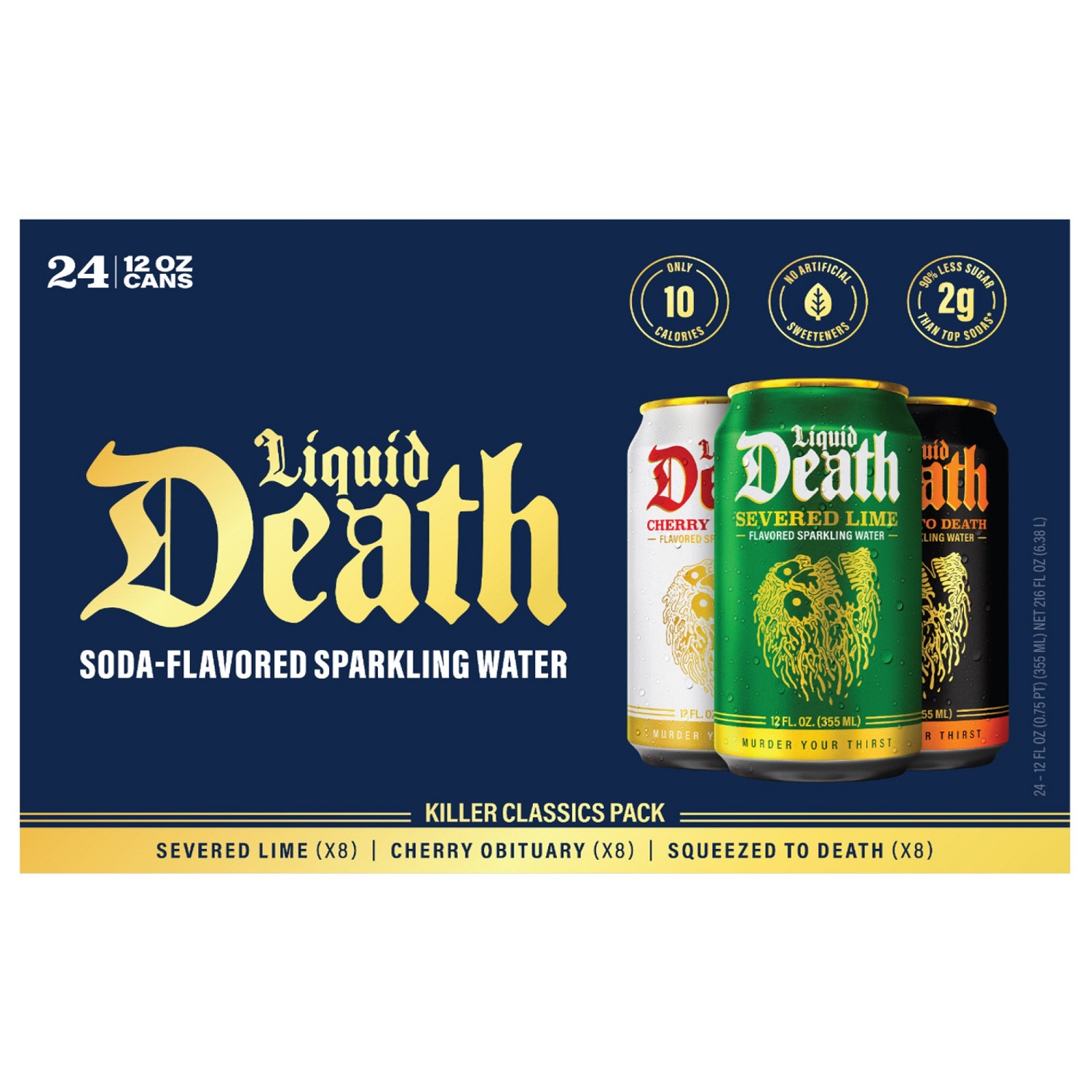 Liquid Death Variety Pack, 12 Fluid Ounce (24 Count)