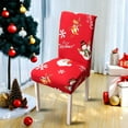 thumbnail image 6 of Xuniizn Christmas Chair Covers for Dining Chairs, Washable Dining Chair Covers, Dining Room Chair Covers, Removable Slipcover for Holiday Party, Christmas Decorations for Home, 6 of 7