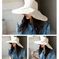 thumbnail image 4 of Floppy Hat Wide Brim - Solid Color Sun Protection Fisherman Cap Summer Beach Hat, 4 of 6